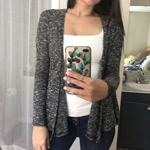 Lightweight cardigan with sheer back detail!